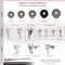 Service Caster 5 Inch Phenolic Swivel 10mm Threaded Stem Caster with Total Lock Brake SCC SCC-TSTTL20S514-PHR-M1015 - alternate 5